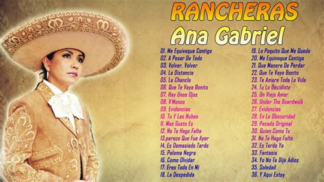 Ana Gabriel Puras Rancheras 30 Xitos Inolvidables Ana Ana