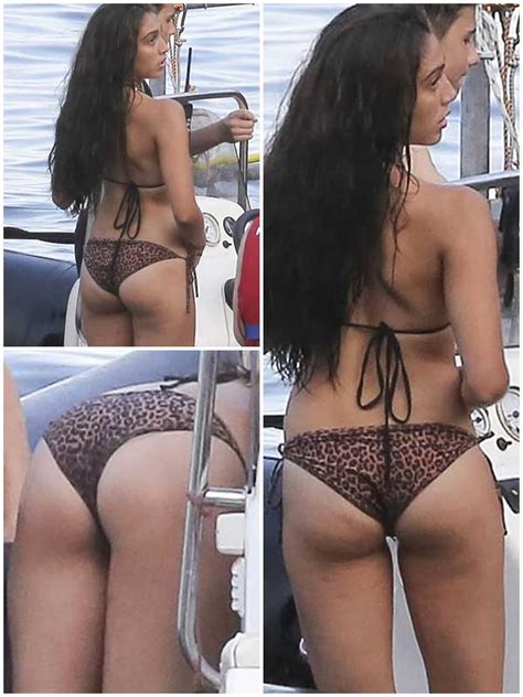 Lourdes Leon Wearing Tiny Leopard Print Bikini At The Lourdes